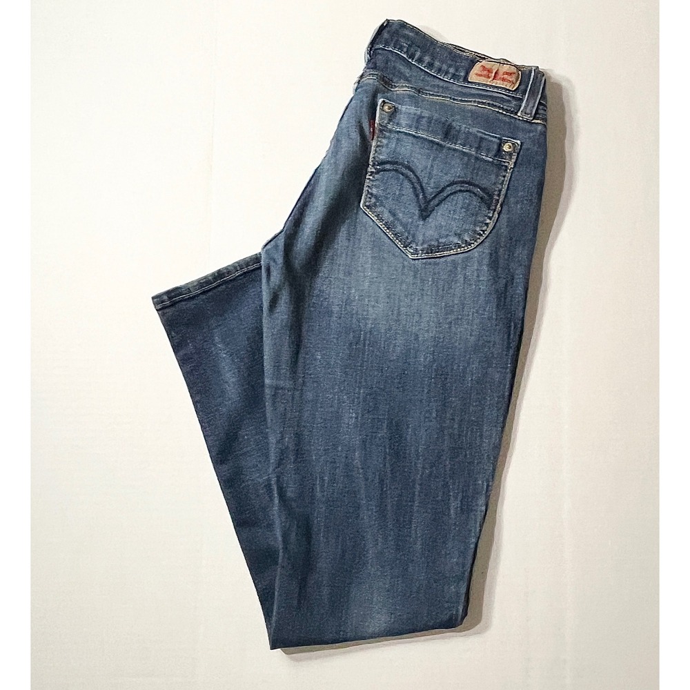 Levis 524 Jeans Size 11 Blue Too Superlow Low Rise 31x30 Y2K 2000s Stretch